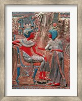 The back of the throne of Tutankhamun Fine Art Print