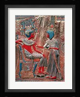 The back of the throne of Tutankhamun Fine Art Print