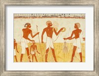 Measuring the land using rope, from the Tomb Chapel of Menna Fine Art Print