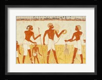 Measuring the land using rope, from the Tomb Chapel of Menna Fine Art Print