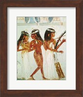 Musicians and a Dancer, from the Tomb of Nakht Fine Art Print