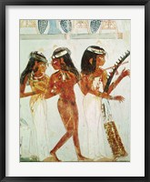 Musicians and a Dancer, from the Tomb of Nakht Fine Art Print