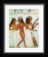 Musicians and a Dancer, from the Tomb of Nakht Fine Art Print