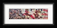 Tutankhamun on his chariot attacking Africans Fine Art Print