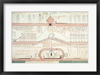 Scene from the Book of Amduat showing the journey to the Underworld Fine Art Print