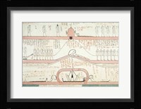 Scene from the Book of Amduat showing the journey to the Underworld Fine Art Print