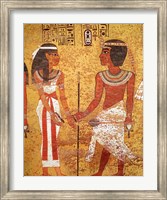 Tutankhamun and his wife, Ankhesenamun Fine Art Print