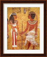 Tutankhamun and his wife, Ankhesenamun Fine Art Print