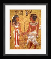 Tutankhamun and his wife, Ankhesenamun Fine Art Print