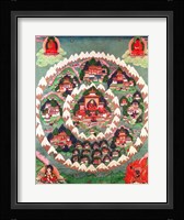 The Paradise of Shambhala, Tibetan Banner Fine Art Print