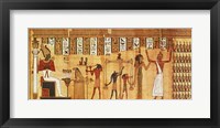 The Judgement of Osiris, detail from a Book of the Dead Framed Print