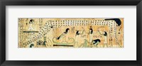 Funerary papyrus of Djedkhonsouefankh depicting Geb and Nut Fine Art Print