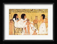 The dead, their family and their servants, from the Tomb of Ankerkhe Fine Art Print