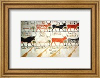 The seven celestial cows and the sacred bull and the four rudders of heaven Fine Art Print