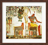 The Gods Osiris and Atum, from the Tomb of Nefertari Fine Art Print
