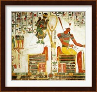The Gods Osiris and Atum, from the Tomb of Nefertari Fine Art Print