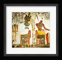 The Gods Osiris and Atum, from the Tomb of Nefertari Fine Art Print