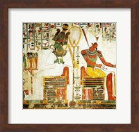 The Gods Osiris and Atum, from the Tomb of Nefertari Fine Art Print