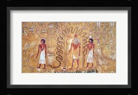 The sun god Ra in his solar barque Fine Art Print