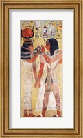The Goddess Hathor placing the magic collar on Seti Fine Art Print