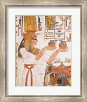 Nefertari Making an Offering, from the Tomb of Nefertari Fine Art Print