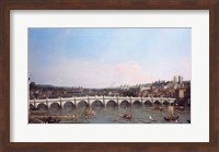 Westminster Bridge from the North with Lambeth Palace in distance Fine Art Print