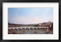 Westminster Bridge from the North with Lambeth Palace in distance Fine Art Print
