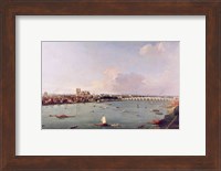View of the Thames from South of the River Fine Art Print