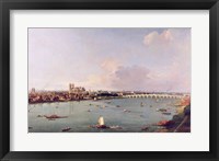 View of the Thames from South of the River Fine Art Print