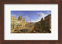 View of the Piazza Navona, Rome Fine Art Print