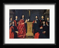 The Prevot des Marchands and the echevins of the city of Paris, 1648 Fine Art Print