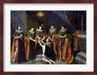Louis XIII Receiving Henri d'Orleans Fine Art Print