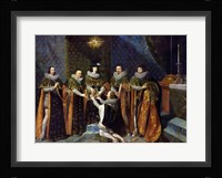 Louis XIII Receiving Henri d'Orleans Fine Art Print