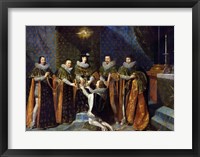 Louis XIII Receiving Henri d'Orleans Fine Art Print