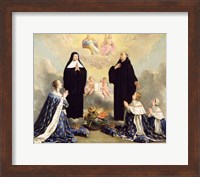 Anne of Austria and her Children at Prayer Fine Art Print