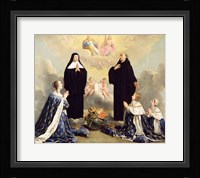 Anne of Austria and her Children at Prayer Fine Art Print