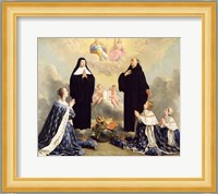 Anne of Austria and her Children at Prayer Fine Art Print