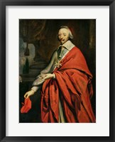 Portrait of Cardinal de Richelieu Fine Art Print