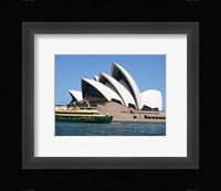 Sydney Opera House with Sydney Ferry Collaroy Framed Print