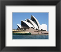 Sydney Opera House with Sydney Ferry Collaroy Framed Print