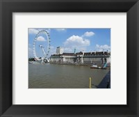 The London Eye and the Aquarium Framed Print