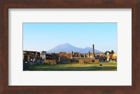 View of Vesuvius Over the Ruins of Popmeii Fine Art Print