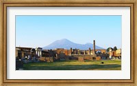 View of Vesuvius Over the Ruins of Popmeii Fine Art Print