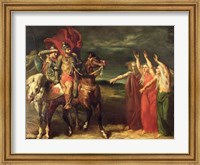Macbeth and the Three Witches, 1855 Fine Art Print