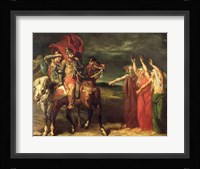 Macbeth and the Three Witches, 1855 Fine Art Print
