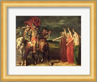 Macbeth and the Three Witches, 1855 Fine Art Print