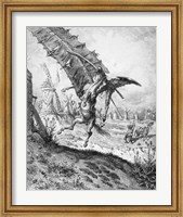 Don Quixote and the Windmills Fine Art Print
