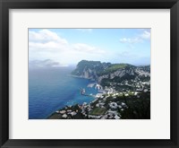 Aerial view of Capri Harbour Fine Art Print