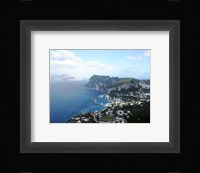 Aerial view of Capri Harbour Fine Art Print