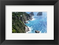 Capri Coastline Framed Print